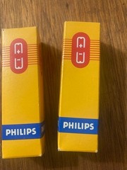 PAIR –Philips E180F 6688 Special Quality Gold Pin– Mullard Factory