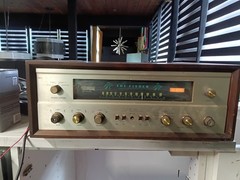 The Fisher 500 C Vintage Tube Stereo Receiver with Wood Case