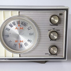 Vintage Star-Lite FE-876 AM/FM Tube Radio Mid Century Modern Wood Tone Japan
