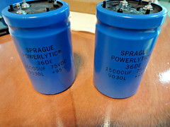 15000MFD 75 VOLT CAPS FOR HAFLER SE-240 PRO-2400 AMP RARE!