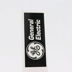 GE logo badge 3D Sticker Decal waterproof 108mm(4.25″)X40mm(1.57″)BLACK