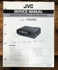 JVC R-X500 -X500B Amplifier Service Manual *Original*