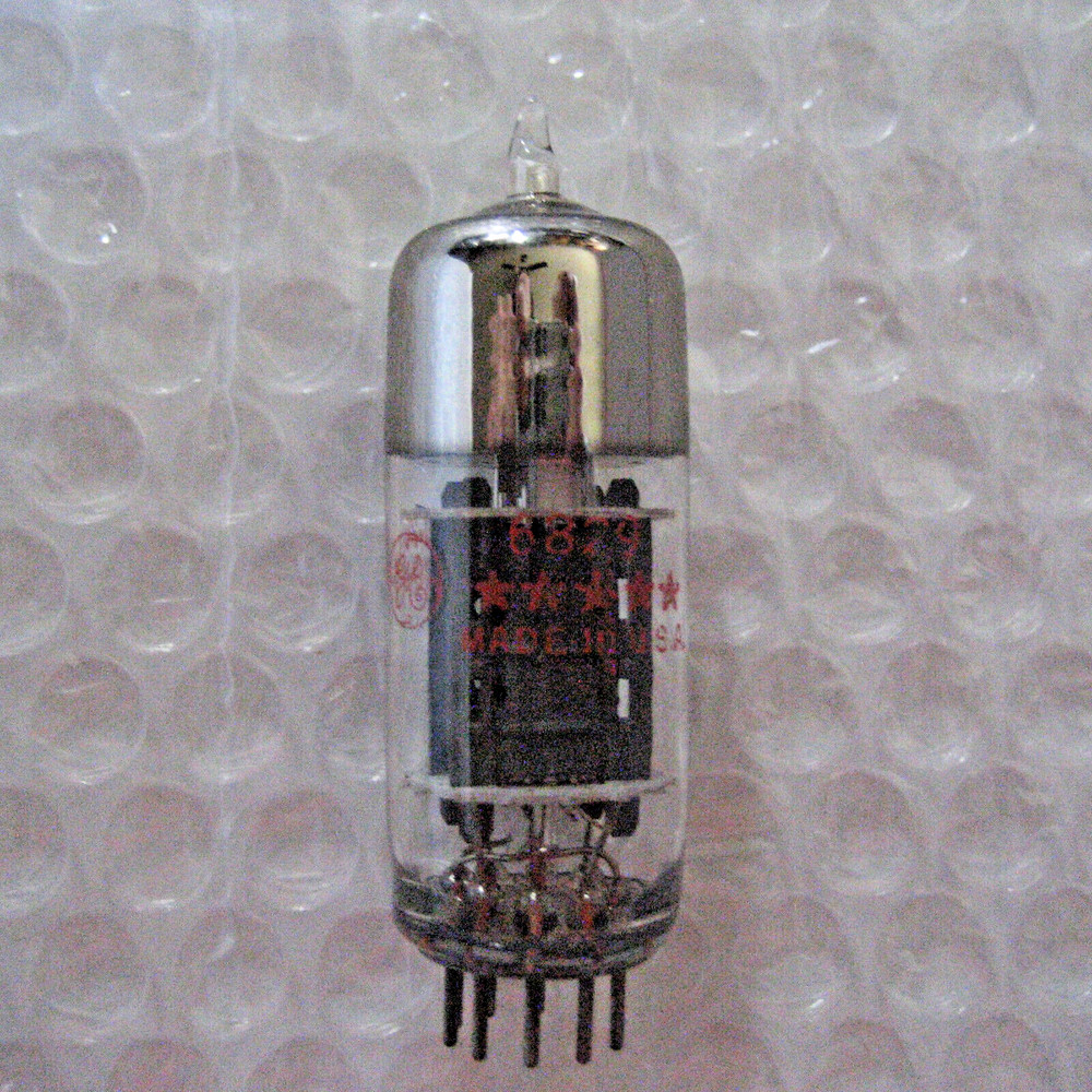 1 x NOS-NIB 6829 GE 5 Star Triple Mica Tall Plate Tube – TV-7 Tested