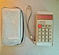 Craig 4504 Vintage Pocket Calculator Non-Working Display Collectible Japan Case