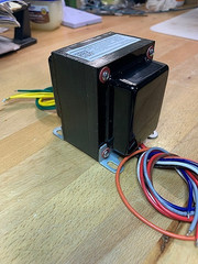 PT190Mi-BLACK POWER TRANSFORMER for TUBE AUDIO (380Vct) 190-0-55-190V x180mA