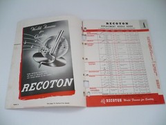 1952 Recoton Replacement Needle Simplified Reference Guide