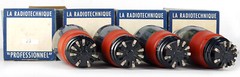MATCHED QUAD EL3N RT NOS FRANCE Tube Lampe TSF Röhre Valvola Valve 진공관 真空管 电子管