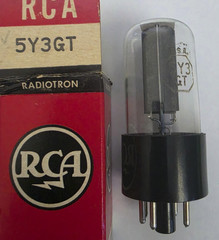 VTG 5Y3GT RCA radio audio amplifier electron vintage vacuum tube 5Y3GT