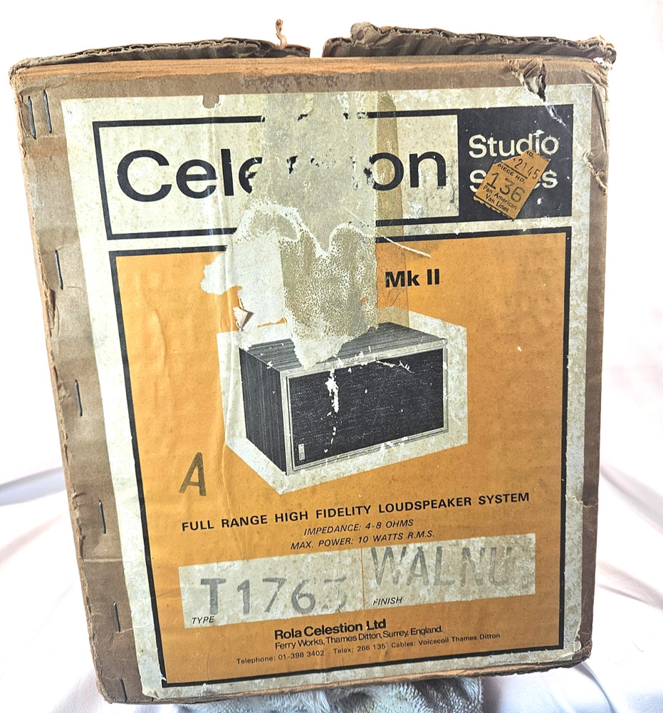 New Celestion High Fidelity Loudspeaker System Ditton 10 MK2 (NOS) 1 Speaker