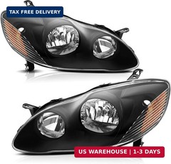 Headlights Assembly Compatible with 2003 2004 2005 2006 2007 2008 Toyota Corolla