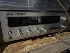 Akai Stereo Receiver AA-8030 With 2 Akai 3 Way Speaker System SR-LA201/Working