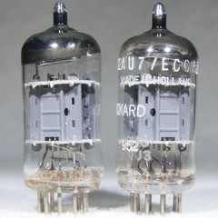 Matched Pair Amperex (HP Label) 12AU7/ECC82 O-Getter Holland 1969 Strong