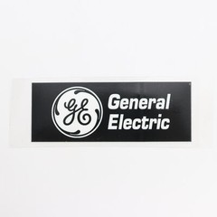GE logo badge 3D Sticker Decal waterproof 108mm(4.25″)X40mm(1.57″)BLACK