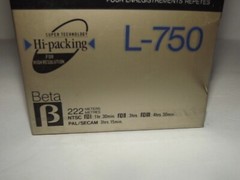 Lot of 2 Sony Betamax ES L-750 Beta Recording Cassette Tape ES Dynamicron &