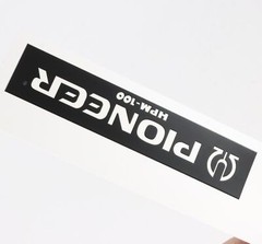 PIONEER HPM-100 logo badge Sticker Decal waterproof 128mm(5.03″)X26mm(1.02″)