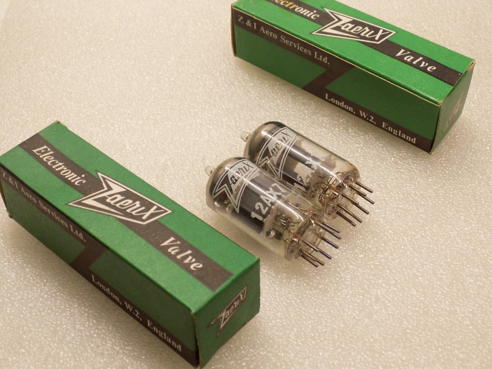 12AX7 ZAERIX MATCHED PAIR TUBE ECC83 E83CC