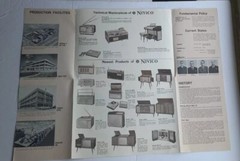 Vtg 1964 65 Nivico JVC TriFold Sales Brochure TV Stereo Radio Japan Electronics