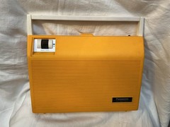 Vintage Panasonic Portable Record Player SG 336 Works AC / Batt, 45 & 33, Yellow