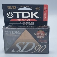 Vintage TDK SD 90 Type-II Blank Audio Cassette Tape new Sealed
