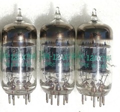 G.E JAN 12AX7WA Tubes NOS (Lot of 5pcs)