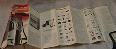 3 Vintage Matsushita (Panasonic) Japan Foldout Catalogs. 1-1960s & 2-1970s. E- 