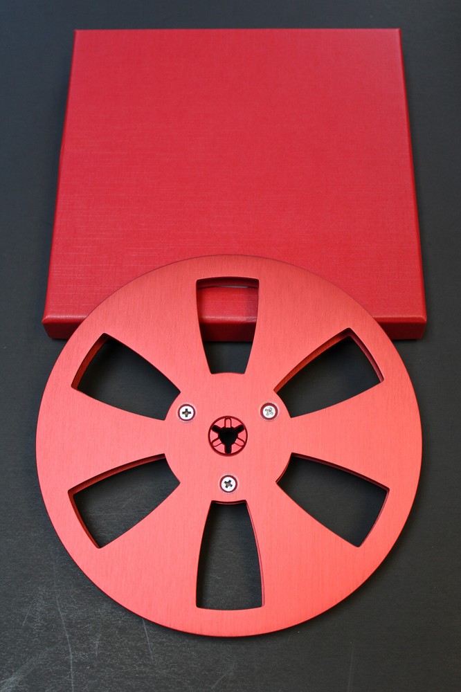 NEW ANALOG AUDIO 7″ X 1/4″, 6 WINDOW ALUMINUM TAPE REEL-RED -AKAI TEAC SONY