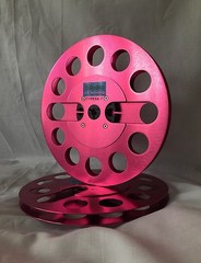 ONE PAIR New 7″ Anodized Aluminum metal Reel to Reels Burgundy Red