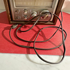 VINTAGE SONY ICF-9550W AM/FM RADIO HIGH FIDELITY SOUND WOOD CASE