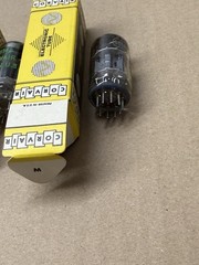 NOS Corvair 5814A 12AU7 Vacuum Tubes Lot of 5 NIB Black Plate USA Vintage