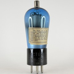 (1) Tested Arcturus Type 51 Tube with Label Blue Arcturus 551 Globe Tube (b)