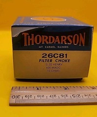 Vtg NOS Thordarson 26C81 Filter CHOKE .32 H at 600 MADC 10 OHMS – NOS