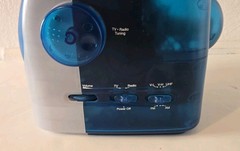 VTG BLUE GPX TVP2CT Portable 5 1/2″ TV w/ Adapter Black & White TV AM/FM Radio