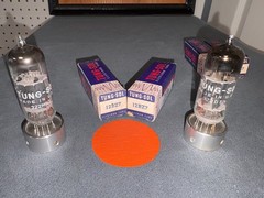 Pair of Tung-Sol 12BZ7 Black Plates Tubes – NOS – NIB – See Pics – Amplitrex