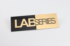 LabSeries Logo Badge Custom Made Aluminum Self Stick 127mm(5″)X44mm(1.73″)