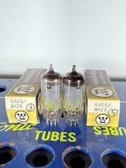Pair Westinghouse 6AU6 8425 NOS NIB Tested Tube