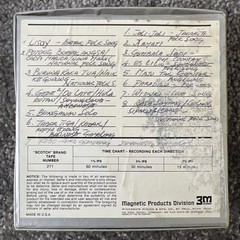 8 Vintage Open Reel Audio Tapes Hand Labeled Reel to Reel Untested AS IS