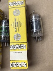 NOS Corvair 5814A 12AU7 Vacuum Tubes Lot of 5 NIB Black Plate USA Vintage