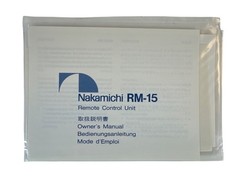 Nakamichi RX-303 Unidirectional Auto Reverse Cassette Deck Documentation Manual