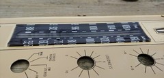 1963 OLYMPIC DUAL Model 1910 Metal Control Panel FACE-PLATE, DIAL GLASS & BADGE