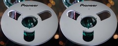 One Pair 10.5” silver Pioneer Tape reel High Quality Aluminum Take Up Reel