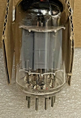 VERY RARE NOS PHILIPS MINIWATT ECC82 12AU7 TALL WELDED PLATES 1956 D GETTER MINT