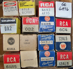 16 Strong Assorted Vacuum Tubes – As Pictured