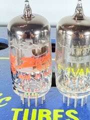 Matched Pair Sylvania 6AN8A NOS NIB One Label Zenith Tested Like NOS Tube