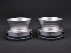 1 Pair 1/4″ AKAI Matte Diamond Grain NAB Hub Adapters For R2R Tape Recorders