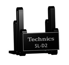 Technics SL-D2 Turntable Record Display Stand – Black Minimalist Version