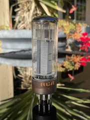 RCA Mullard Gt Britain EL34 6CA7 XF2 Tube Brown Base Blackburn OO TV7 TESTED