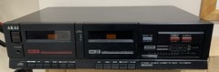 Vintage 1980’s AKAI HX-A301W Stereo DOLBY Double Cassette Deck MADE IN JAPAN