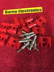 108-0202-001 RED DUAL BANANA PLUG 10 PCS