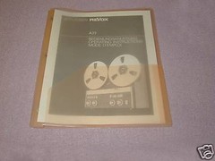 STUDER REVOX A77 OPERATING INSTRUCTION MANUAL 56 PAGES SAME DAY SHIPPING