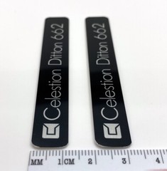 Celestion Ditton 662 Speaker Badge Logo Emblem Custom Made Aluminum PAIR